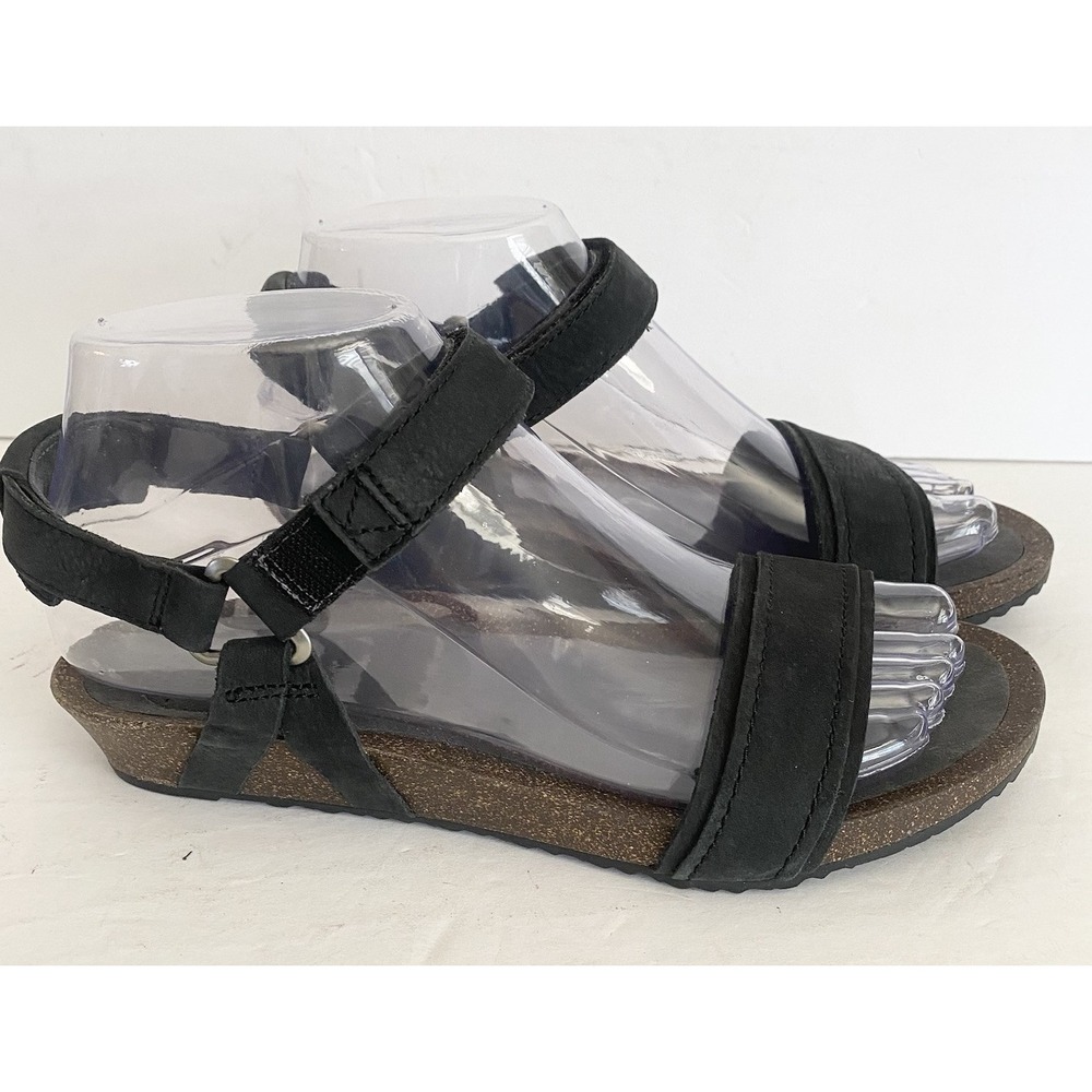 Teva Black Sandals with Brown Sole